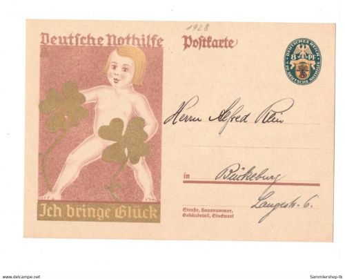 Ganzsache DR P208 gebraucht