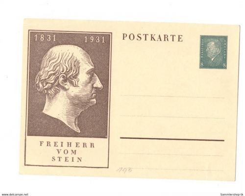 Ganzsache DR P193 gebraucht