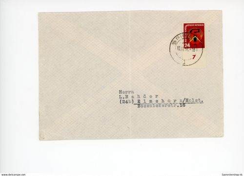 DDR Michel Nummer 293 Einzelfrankatur Pirna