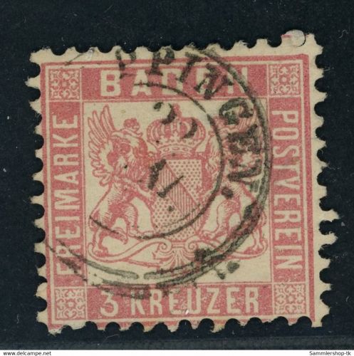 Baden Michel Nummer 18 gestempelt