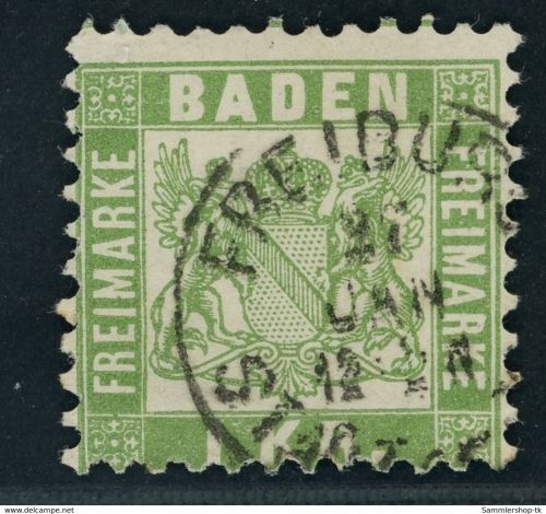 Baden Michel Nummer 23 gestempelt