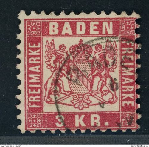 Baden Michel Nummer 24 gestempelt
