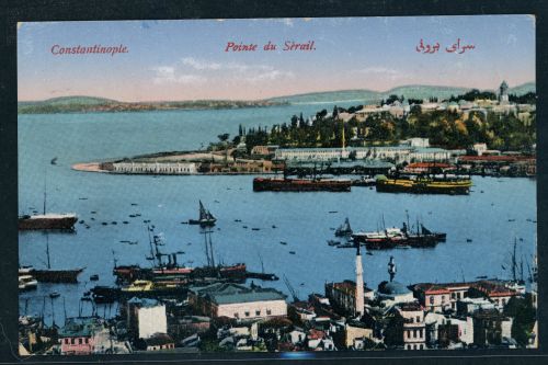 Dt. Auslandspostämter Türkei AK Constantinopel nach Berlin 1917 Feldpost