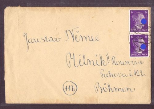 Deutsches Reich Brief - Berlin nach Böhmen 1944 mit Inhalt !