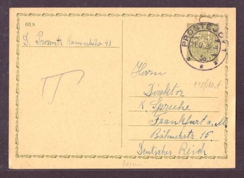 Böhmen und Mähren - Prostejov nach Frankfurt a. Main