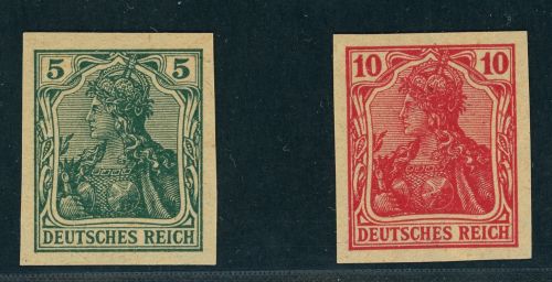 Deutsches Reich Michel Nummer 70P + 71P ungebraucht (x) Altsignatur