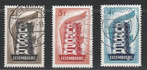 Luxembourg Michel Nummer 555-557 gestempelt