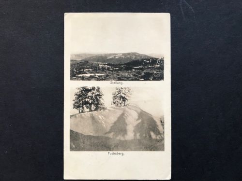 Feldpost AK Stellungen Fuchsberg - Grenadier Regt. Kronprinz No. 1 - 23.7.1917