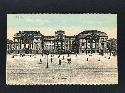 Feldpostkarte Lille gelaufen als Feldpost Borkum 1917