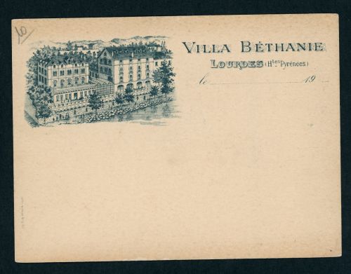 Firmen Karte Villa Bethanie Lourdes nicht gelaufen
