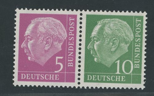 Bund Heuss Zusammendruck Michel Nummer WZ19x postfrisch