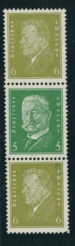 Dt. Reich Zusammendruck S45 ungebraucht Falz