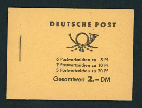 DDR Markenheftchen Michel Nummer 3b1 postfrisch - vollständig