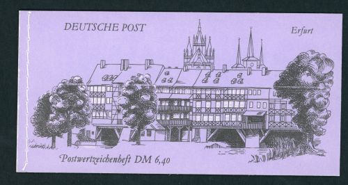 DDR Markenheftchen Michel Nummer 10 gestempelt - vollständig