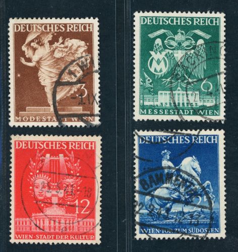 Deutsches Reich Michel Nummer 768-771 gestempelt