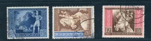 Deutsches Reich Michel Nummer 820-822 gestempelt