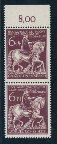 Deutsches Reich Michel Nummer 907 IV Plattenfehler postfrisch geprüft
