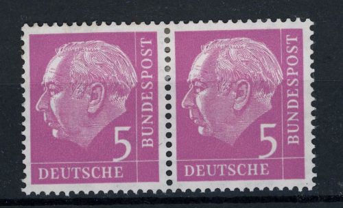 BRD Bund Heuss Michel Nummer 179 waagerechtes Paar postfrisch