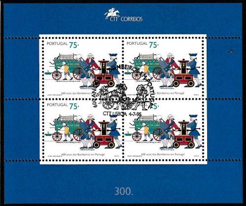 Portugal Michel Nummer 2083 + 2084 Kleinbogen gestempelt