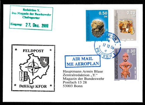 Kosovo Feldpostbrief 17.12.2000