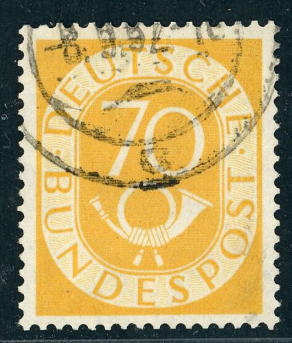 Bund Posthorn Michel Nr. 136 gestempelt