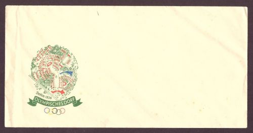 DR Olympisches Dorf Brief - Umschlag Olympia 1936 ungebraucht