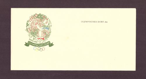 DR Olympisches Dorf Briefpapier Olympia 1936 ungebraucht A4