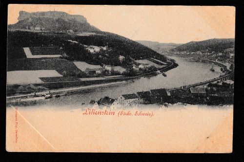 Ansichtskarte Lilienstein - sächsische Schweiz ungelaufen um 1900