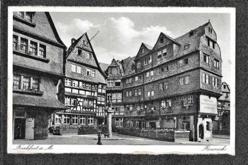 Ansichtskarte Frankfurt am Main - Roseneck - 1988 nach Paris