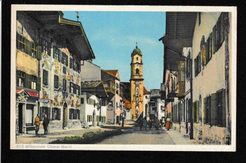 Ansichtskarte Mittenwald - Oberer Markt - ungebraucht
