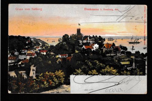 Ansichtskarte Hamburg - Gruss aus Süllberg / Blankenese - 1903