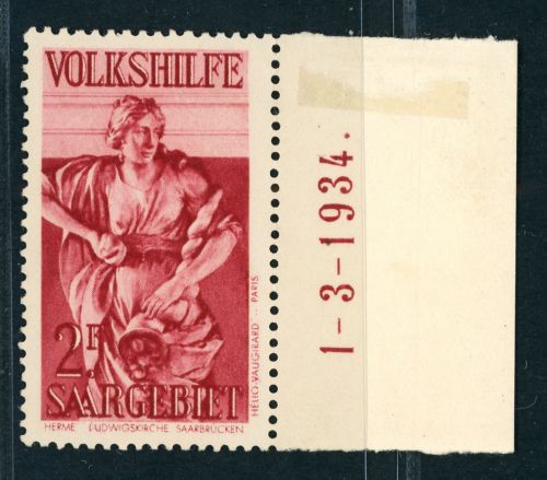 Saargebiet Michel Nummer 175 BR postfrisch