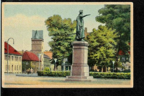 Künstler Ansichtskarte Dessau - Franz Denkmal - um 1910