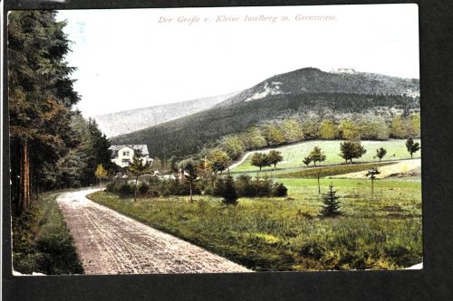 Ansichtskarte Blick auf den gr. und kl. Inselberg -1918 nach Charlottenburg