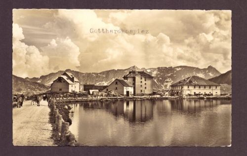 Ansichtskarte Airolo Gotthardhospiez gelauf Feldpost 1940