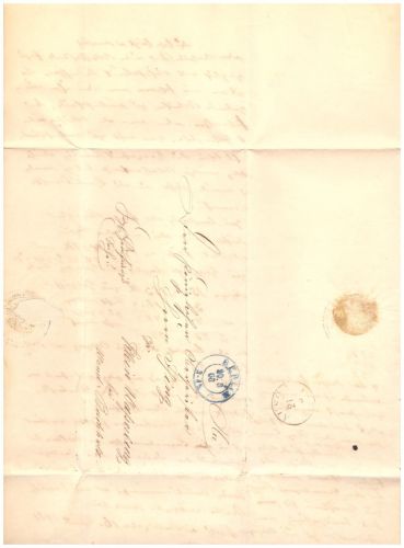 Preussen Dienstbrief Berlin 1866