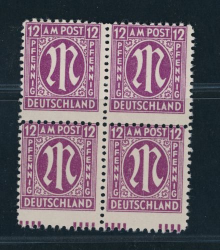 All. Besetzung Bizone AMPost Michel Nr. 23B postfrisch verzähnt