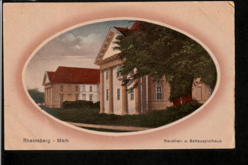 Ansichtskarte Blick auf Rheinsberg - Kavalier und Schauspielhaus um 1910