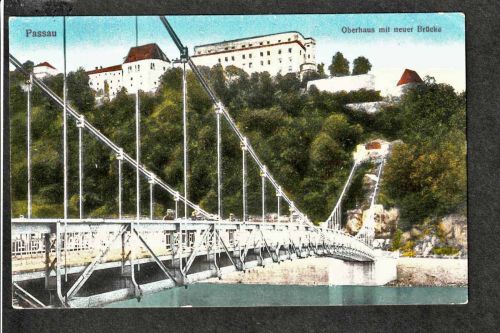 Ansichtskarte Passau - Oberhaus mit neuer Brücke - um 1910
