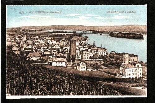 Ansichtskarte Rüdesheim am Rhein - 1927 beschriftet