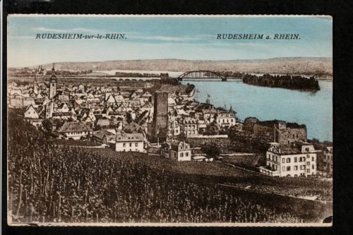 Ansichtskarte Rüdesheim am Rhein - beschriftet