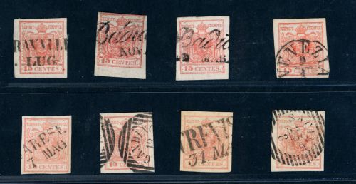Lombardei & Venetien Michel Nummer 3 Lot gestempelt
