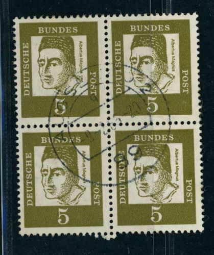 Bund Michel Nummer 347y 4er Block gestempelt