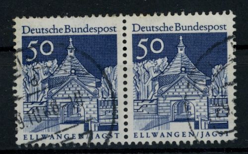 Bund Michel Nummer 495 waagerechtes Paar gestempelt