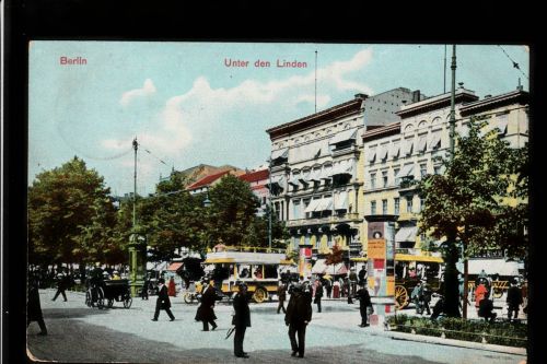 Ansichtskarte Berlin Unter den Linden - 1907 nach Paris / Frankreich