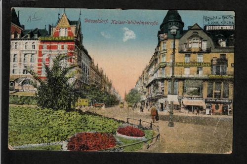 Ansichtskarte Düsseldorf - Kaiser Wilhelmstraße - um 1910