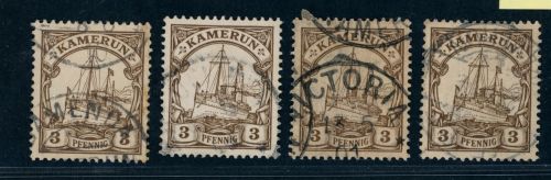 Deutsche Kolonien Kamerun Michel Nummer 7 Lot gestempelt