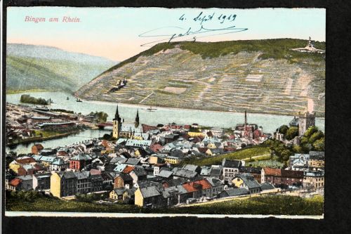 Ansichtskarte Bingen am Rhein - 1919