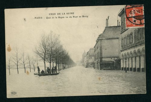 Ansichtskarte Frankreich Paris Hochwasser 1910 , Crue de la Seine