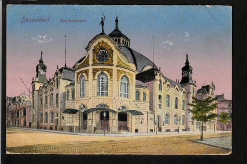 Ansichtskarte Düsseldorf - Apollotheater - 1923 beschriftet